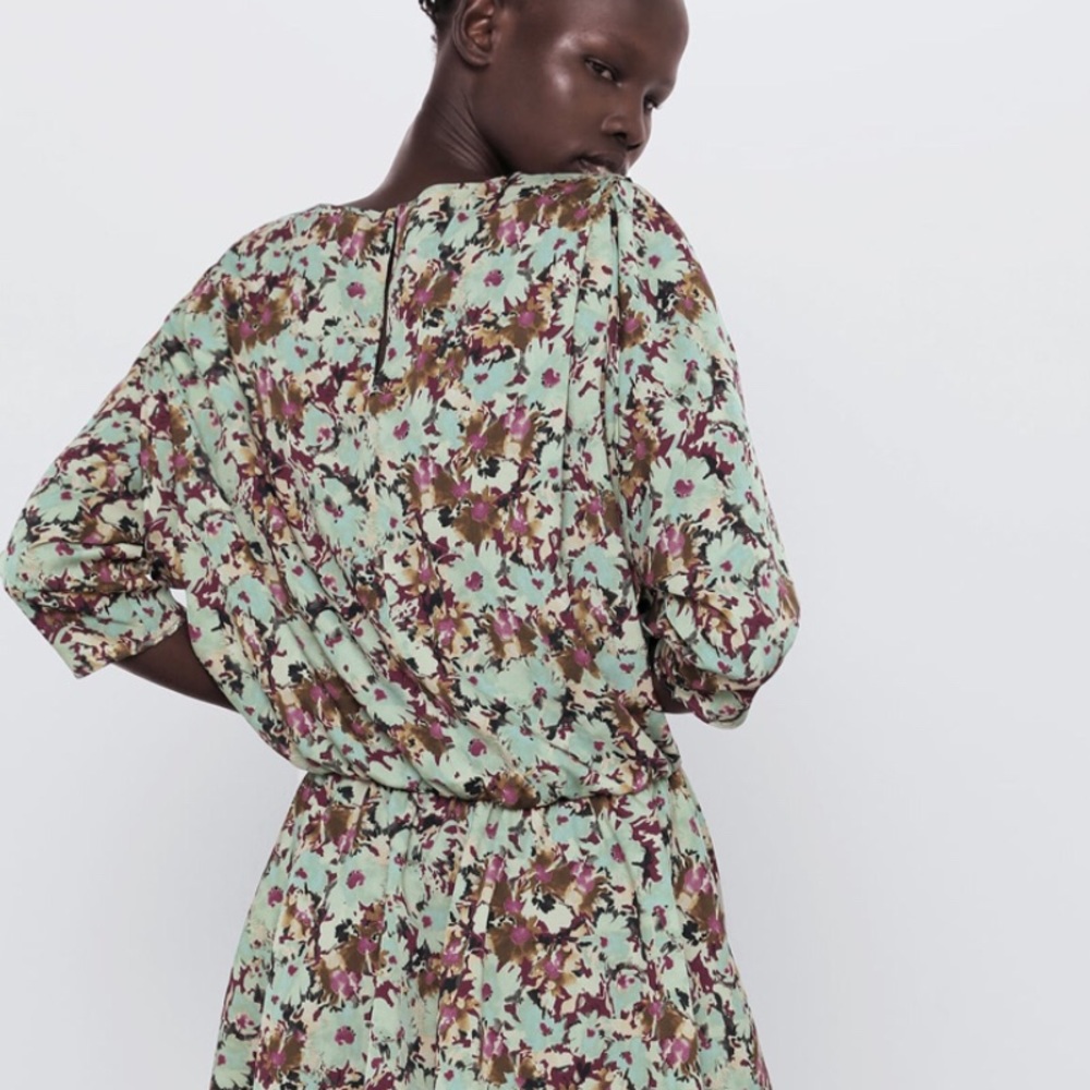 ZARA FLOWER PRINT DRESS
